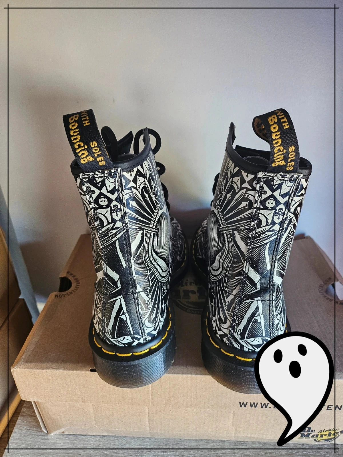 Magnifique Dr. Martens 1460 – Playing Card Backhand (Core Print) rock metal gothic – photo 5
